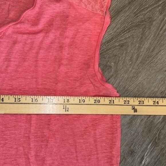 Lauren Conrad Coral Lace-Accent Sleeveless Top XL - Picture 9 of 9